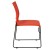 Flash Furniture RUT-2-OR-GG Hercules Orange Sled Base Plastic Stack Chair with Air-Vent Back addl-7