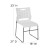 Flash Furniture RUT-2-WH-GG Hercules White Sled Base Plastic Stack Chair with Air-Vent Back addl-4