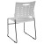 Flash Furniture RUT-2-WH-GG Hercules White Sled Base Plastic Stack Chair with Air-Vent Back addl-5