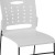 Flash Furniture RUT-2-WH-GG Hercules White Sled Base Plastic Stack Chair with Air-Vent Back addl-6