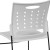 Flash Furniture RUT-2-WH-GG Hercules White Sled Base Plastic Stack Chair with Air-Vent Back addl-9