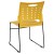 Flash Furniture RUT-2-YL-GG Hercules Yellow Sled Base Plastic Stack Chair with Air-Vent Back addl-5