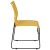 Flash Furniture RUT-2-YL-GG Hercules Yellow Sled Base Plastic Stack Chair with Air-Vent Back addl-7