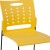 Flash Furniture RUT-2-YL-GG Hercules Yellow Sled Base Plastic Stack Chair with Air-Vent Back addl-9
