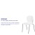 Flash Furniture RUT-3-WH-GG Hercules White Plastic Stack Chair addl-3
