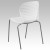 Flash Furniture RUT-3-WH-GG Hercules White Plastic Stack Chair addl-4