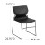 Flash Furniture RUT-438-BK-GG Hercules Black Full Back Stack Chair with Black Powder Coated Frame addl-5