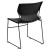 Flash Furniture RUT-438-BK-GG Hercules Black Full Back Stack Chair with Black Powder Coated Frame addl-6