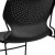 Flash Furniture RUT-438-BK-GG Hercules Black Full Back Stack Chair with Black Powder Coated Frame addl-7