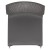 Flash Furniture RUT-438-GY-GG Hercules Gray Full Back Stack Chair with Black Powder Coated Frame addl-10