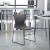 Flash Furniture RUT-438-GY-GG Hercules Gray Full Back Stack Chair with Black Powder Coated Frame addl-1