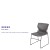 Flash Furniture RUT-438-GY-GG Hercules Gray Full Back Stack Chair with Black Powder Coated Frame addl-3