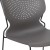 Flash Furniture RUT-438-GY-GG Hercules Gray Full Back Stack Chair with Black Powder Coated Frame addl-7