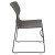 Flash Furniture RUT-438-GY-GG Hercules Gray Full Back Stack Chair with Black Powder Coated Frame addl-8