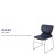 Flash Furniture RUT-438-NY-GG Hercules Navy Full Back Stack Chair with Gray Powder Coated Frame addl-3