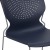 Flash Furniture RUT-438-NY-GG Hercules Navy Full Back Stack Chair with Gray Powder Coated Frame addl-7