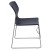 Flash Furniture RUT-438-NY-GG Hercules Navy Full Back Stack Chair with Gray Powder Coated Frame addl-8