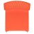Flash Furniture RUT-438-OR-GG Hercules Orange Full Back Stack Chair with Gray Powder Coated Frame addl-10