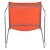Flash Furniture RUT-438-OR-GG Hercules Orange Full Back Stack Chair with Gray Powder Coated Frame addl-11