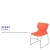 Flash Furniture RUT-438-OR-GG Hercules Orange Full Back Stack Chair with Gray Powder Coated Frame addl-3