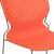 Flash Furniture RUT-438-OR-GG Hercules Orange Full Back Stack Chair with Gray Powder Coated Frame addl-7