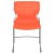 Flash Furniture RUT-438-OR-GG Hercules Orange Full Back Stack Chair with Gray Powder Coated Frame addl-9