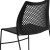 Flash Furniture RUT-498A-BLACK-GG Hercules Black Stack Chair with Air-Vent Back and Black Powder Coated Sled Base addl-7