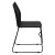 Flash Furniture RUT-498A-BLACK-GG Hercules Black Stack Chair with Air-Vent Back and Black Powder Coated Sled Base addl-8