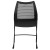 Flash Furniture RUT-498A-BLACK-GG Hercules Black Stack Chair with Air-Vent Back and Black Powder Coated Sled Base addl-9