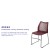 Flash Furniture RUT-498A-BY-GG Hercules Burgundy Stack Chair with Air-Vent Back and Black Powder Coated Sled Base addl-3