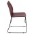 Flash Furniture RUT-498A-BY-GG Hercules Burgundy Stack Chair with Air-Vent Back and Black Powder Coated Sled Base addl-8