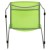 Flash Furniture RUT-498A-GN-GG Hercules Green Stack Chair with Air-Vent Back and Gray Powder Coated Sled Base addl-11