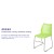 Flash Furniture RUT-498A-GN-GG Hercules Green Stack Chair with Air-Vent Back and Gray Powder Coated Sled Base addl-3
