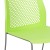 Flash Furniture RUT-498A-GN-GG Hercules Green Stack Chair with Air-Vent Back and Gray Powder Coated Sled Base addl-7