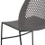 Flash Furniture RUT-498A-GY-GG Hercules Gray Stack Chair with Air-Vent Back and Black Powder Coated Sled Base addl-12
