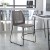 Flash Furniture RUT-498A-GY-GG Hercules Gray Stack Chair with Air-Vent Back and Black Powder Coated Sled Base addl-1