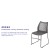 Flash Furniture RUT-498A-GY-GG Hercules Gray Stack Chair with Air-Vent Back and Black Powder Coated Sled Base addl-3