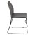 Flash Furniture RUT-498A-GY-GG Hercules Gray Stack Chair with Air-Vent Back and Black Powder Coated Sled Base addl-8