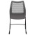 Flash Furniture RUT-498A-GY-GG Hercules Gray Stack Chair with Air-Vent Back and Black Powder Coated Sled Base addl-9