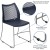 Flash Furniture RUT-498A-NY-GG Hercules Navy Stack Chair with Air-Vent Back and Gray Powder Coated Sled Base addl-4