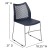 Flash Furniture RUT-498A-NY-GG Hercules Navy Stack Chair with Air-Vent Back and Gray Powder Coated Sled Base addl-5