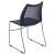 Flash Furniture RUT-498A-NY-GG Hercules Navy Stack Chair with Air-Vent Back and Gray Powder Coated Sled Base addl-6