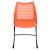 Flash Furniture RUT-498A-ORANGE-GG Hercules Orange Stack Chair with Air-Vent Back and Black Powder Coated Sled Base addl-9