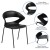 Flash Furniture RUT-4-BK-GG Hercules Black Plastic Stack Chair addl-3