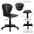 Flash Furniture RUT-A103-BK-GG SoHo Mid-Back Black Plastic Swivel Task Office Chair addl-5