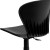 Flash Furniture RUT-A103-BK-GG SoHo Mid-Back Black Plastic Swivel Task Office Chair addl-8