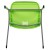 Flash Furniture RUT-EO1-GN-GG Hercules Green Ergonomic Shell Stack Chair with Gray Frame addl-11