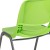 Flash Furniture RUT-EO1-GN-GG Hercules Green Ergonomic Shell Stack Chair with Gray Frame addl-12