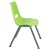 Flash Furniture RUT-EO1-GN-GG Hercules Green Ergonomic Shell Stack Chair with Gray Frame addl-8