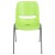 Flash Furniture RUT-EO1-GN-GG Hercules Green Ergonomic Shell Stack Chair with Gray Frame addl-9